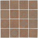 Marazzi Moroccan Concrete 12" x 12"-Porcelain Mosaic-Marazzi-Aziza Terra Cotta-12" x 12"-State Tile