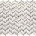 American Olean Candora 11.81" x 12"-Natural Stone Mosaic-American Olean-White & Grey Blend-11.81" x 12"-State Tile