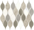 Daltile Decorative Accents 10" x 13"-Natural Stone Mosaic-Daltile-Lumia Leaf Gray-10" x 13"-State Tile