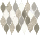 Daltile Decorative Accents 10" x 13"-Natural Stone Mosaic-Daltile-Lumia Leaf Gray-10" x 13"-State Tile