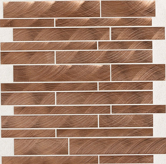 Daltile Structure 12" x 12"-Metal Mosaic-Daltile-Copper-12" x 12"-State Tile