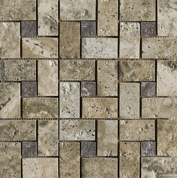 Marazzi Archaeology Pinwheel 12" x 12"-Porcelain Mosaic-Marazzi-Crystal River-12" x 12"-State Tile