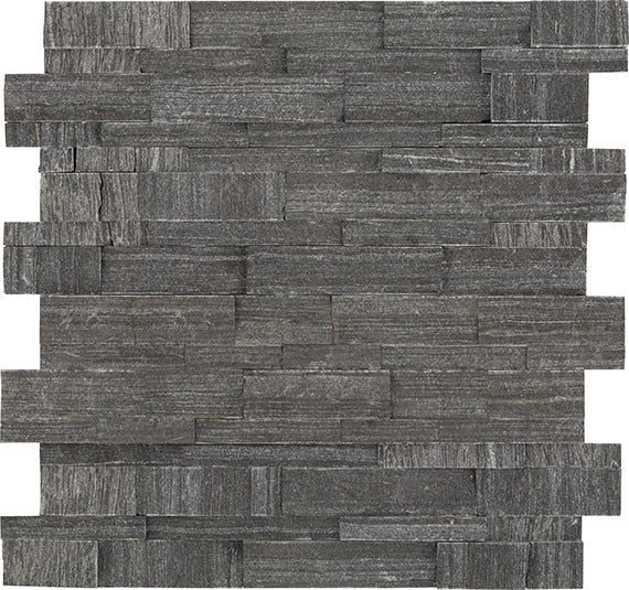 American Olean Stacked Stone 6" x 24"-Natural Stone Tile-American Olean-Macau Black-6" x 24"-State Tile