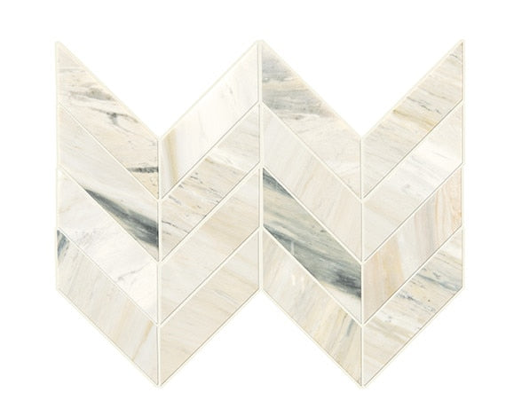 Daltile Pietra Divina Chevron 14" x 14"-Natural Stone Mosaic-Daltile-Namaste-14" x 14"-State Tile