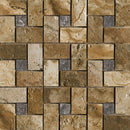 Marazzi Archaeology Pinwheel 12" x 12"-Porcelain Mosaic-Marazzi-Chaco Canyon-12" x 12"-State Tile