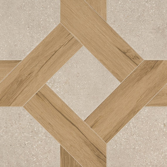 Daltile Museo 24" x 24"-Porcelain Tile-Daltile-Artistic Grey Interwoven Trellis-24" x 24"-State Tile