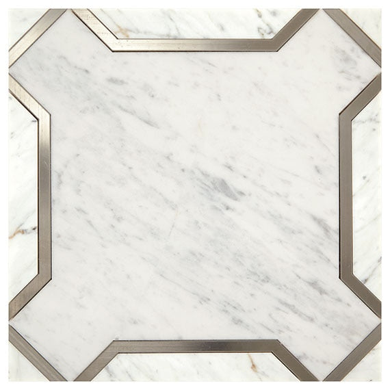 Marazzi Castellina 11" x 11"-Natural Stone Mosaic-Marazzi-Nouveau White Titanium-11" x 11"-State Tile