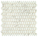 Daltile Statuette 11.75" x 11.63"-Glass Mosaic-Daltile-Venetian White-11.75" x 11.63"-State Tile