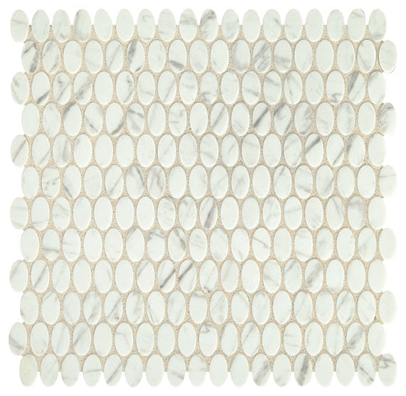 Daltile Statuette 11.75" x 11.63"-Glass Mosaic-Daltile-Venetian White-11.75" x 11.63"-State Tile