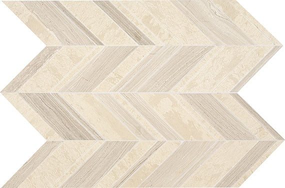Daltile Decorative Accents 12" x 22"-Natural Stone Mosaic-Daltile-Fusion Blanc-12" x 22"-State Tile
