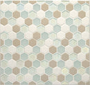 Daltile Coastal Keystones HEX 12" x 12"-Glass Mosaic-Daltile-Trade Wind-12" x 12"-State Tile