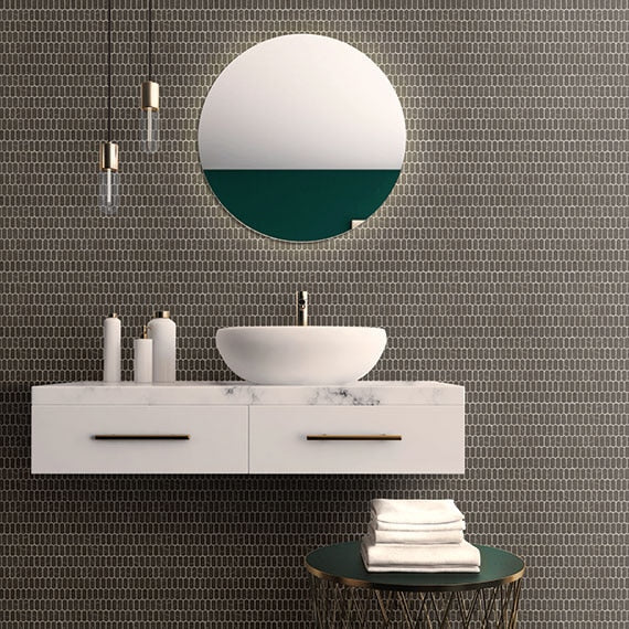 Daltile Statuette 11.75" x 11.63"-Glass Mosaic-Daltile-State Tile