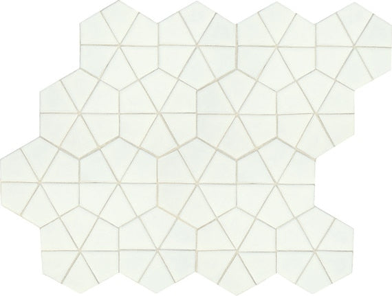 Daltile Revalia Remix 10.25" x 15"-Ceramic Mosaic-Daltile-White Glossy-10.25" x 15"-State Tile