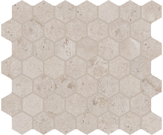 American Olean Rochester Hexagon 10.25" x 11.38"-Porcelain Mosaic-American Olean-Beige-10.25" x 11.38"-State Tile