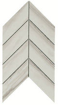 American Olean Ideology Chevron 7.44" x 14.44"-Porcelain Mosaic-American Olean-Calacatta Grey-7.44" x 14.44"-State Tile