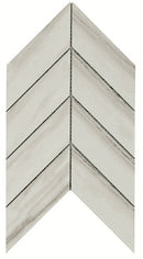 American Olean Ideology Chevron 7.44" x 14.44"-Porcelain Mosaic-American Olean-Calacatta Grey-7.44" x 14.44"-State Tile
