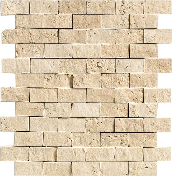 Daltile Travertine 1 x 2 12" x 12"-Traventine Mosaic-Daltile-Torreon-12" x 12"-State Tile
