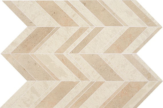 Daltile Decorative Accents 12" x 22"-Natural Stone Mosaic-Daltile-Fusion Creme-12" x 22"-State Tile