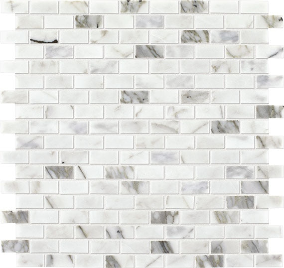 Daltile Marble Brick Joint 12" x 12"-Marble Mosaic-Daltile-Venetian Calacatta Polished-12" x 12"-State Tile