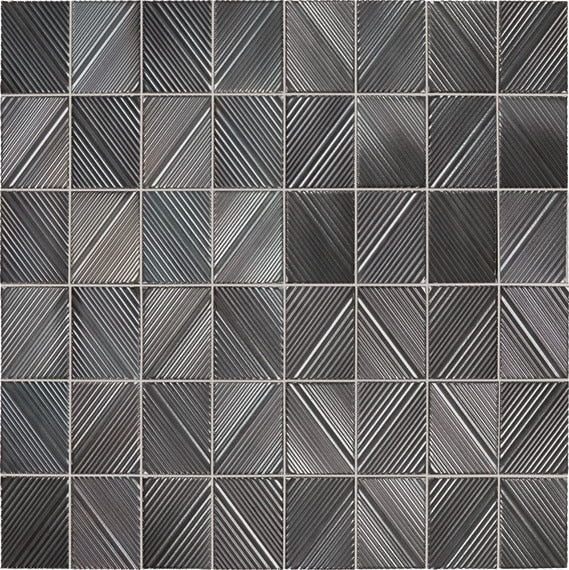 Daltile Revalia 11.75" x 15.62"-Ceramic Mosaic-Daltile-Metallic Gray-11.75" x 15.62"-State Tile