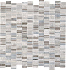 Daltile Limestone Mosaic 12" x 12"-Limestone Mosaic-Daltile-Chenille White Silver Screen-12" x 12"-State Tile