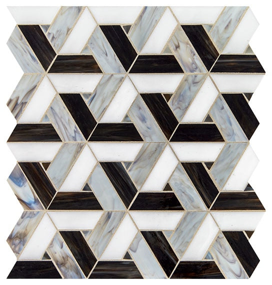 Daltile Vivify 13" x 14.75"-Glass Mosaic-Daltile-Midnight Dream-13" x 14.75"-State Tile
