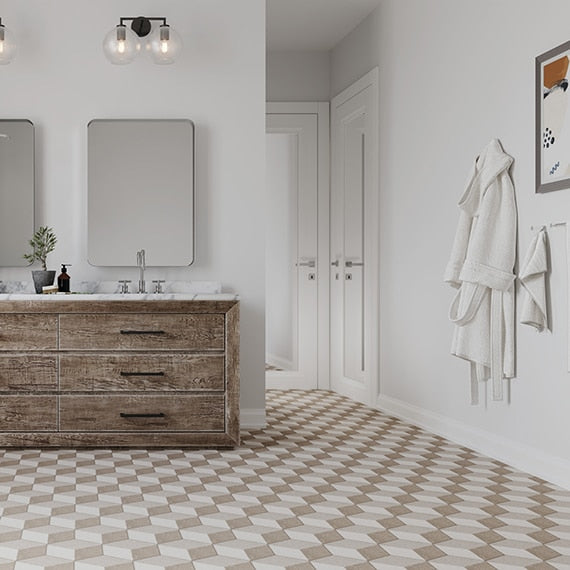 American Olean Crafter Hex 7.88" x 9.13"-Porcelain Tile-American Olean-State Tile