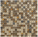 Marazzi Crystal Stone II 12" x 12"-Stone & Glass Mosaic-Marazzi-Terracotta-12" x 12"-State Tile