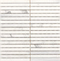 Daltile Stone a la Mod Linear 12" x 12"-Natural Stone Mosaic-Daltile-Contempo White-12" x 12"-State Tile