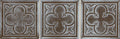 Daltile Vintage Metals 4" x 4"-Metal Tile-Daltile-Whitewash Classic Bronze Clover-4" x 4"-State Tile
