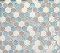 Daltile Coastal Keystones HEX 12" x 12"-Glass Mosaic-Daltile-Mediterranean Mist-12" x 12"-State Tile
