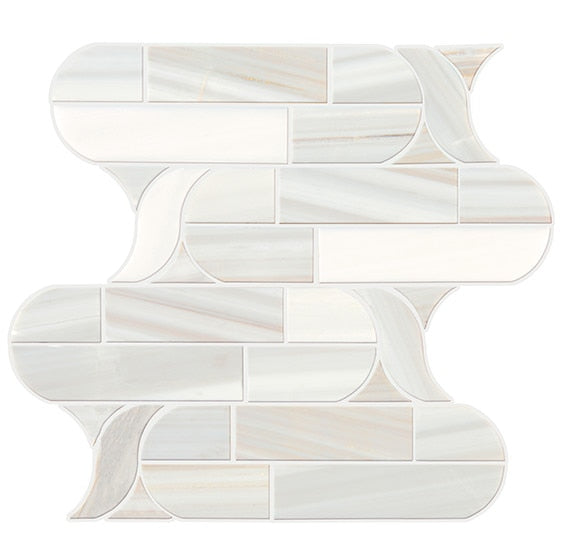 Daltile Pietra Divina 11" x 12"-Natural Stone Mosaic-Daltile-Calacatta Dolomiti-11" x 12"-State Tile