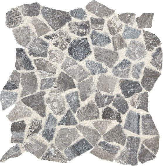 American Olean Presario Pebble 12" x 12"-Marble Mosaic-American Olean-Meta Silver-12" x 12"-State Tile