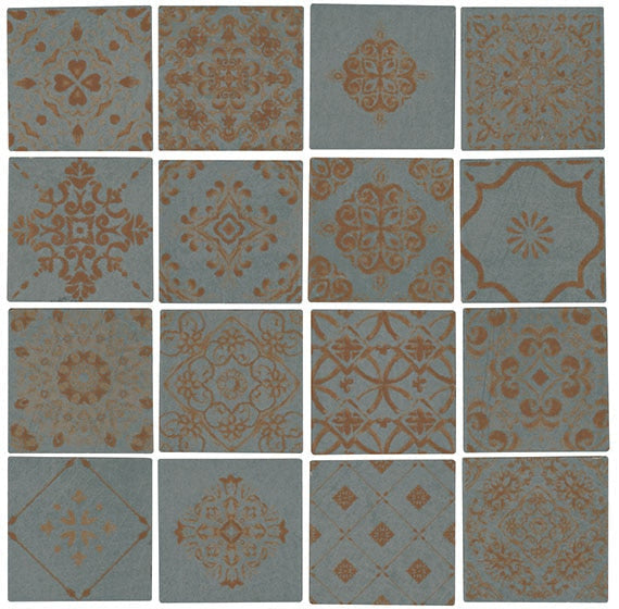 Marazzi Moroccan Concrete 12" x 12"-Porcelain Mosaic-Marazzi-Aziza Blue Gray-12" x 12"-State Tile