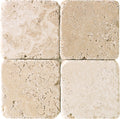 American Olean Travertine 4" x 4"-Travertine Tile-American Olean-Mediterranean Ivory-4" x 4"-State Tile