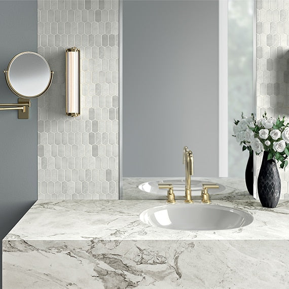 Daltile Marble Ingot 11" x 13"-Marble Mosaic-Daltile-State Tile