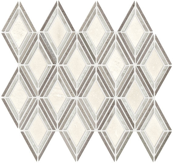 Daltile Decorative Accents 11.5" x 12"-Natural Stone Mosaic-Daltile-Argyle Blend Grey-11.5" x 12"-State Tile