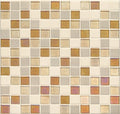 Daltile Coastal Keystones 1 x 1 12" x 12"-Glass Mosaic-Daltile-Island Harvest-12" x 12"-State Tile