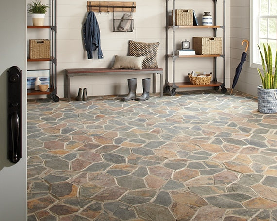 American Olean Slate 9" x RL-Natural Stone Mosaic-American Olean-State Tile