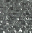 Daltile Structure 3D Block 11.8" x 11.8"-Metal Mosaic-Daltile-Gunmetal-11.8" x 11.8"-State Tile