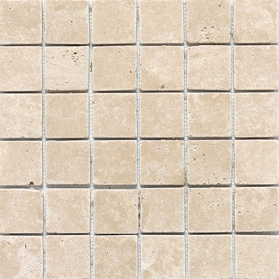 Daltile Travertine 2 x 2 12" x 12"-Traventine Mosaic-Daltile-Torreon-12" x 12"-State Tile