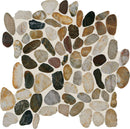 Daltile Decorative Accents River Pebble 13" x 13"-Natural Stone Mosaic-Daltile-Earthy Blend-13" x 13"-State Tile