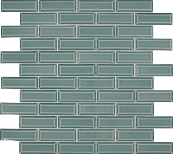 Daltile Revalia 2 x 6 11.69" x 14.63"-Ceramic Mosaic-Daltile-Celebration Teal-11.69" x 14.63"-State Tile