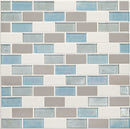 Daltile Coastal Keystones 2 x 1 12" x 13"-Glass Mosaic-Daltile-Mediterranean Mist-12" x 13"-State Tile