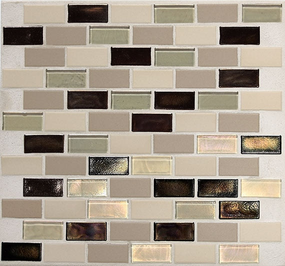 Daltile Coastal Keystones 2 x 1 12" x 13"-Glass Mosaic-Daltile-Sunset Cove-12" x 13"-State Tile
