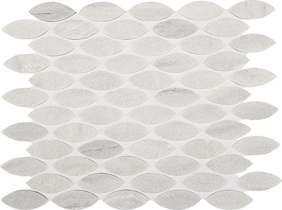 Marazzi Haven Point Leaf Mosaic 10.25" x 13.25"-Natural Stone Mosaic-Marazzi-Candid Heather-10.25" x 13.25"-State Tile