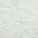 Daltile Marble Abstract 12" x 12"-Marble Mosaic-Daltile-Carrara White-12" x 12"-State Tile