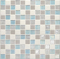 Daltile Coastal Keystones 1 x 1 12" x 12"-Glass Mosaic-Daltile-Mediterranean Mist-12" x 12"-State Tile
