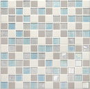 Daltile Coastal Keystones 1 x 1 12" x 12"-Glass Mosaic-Daltile-Mediterranean Mist-12" x 12"-State Tile