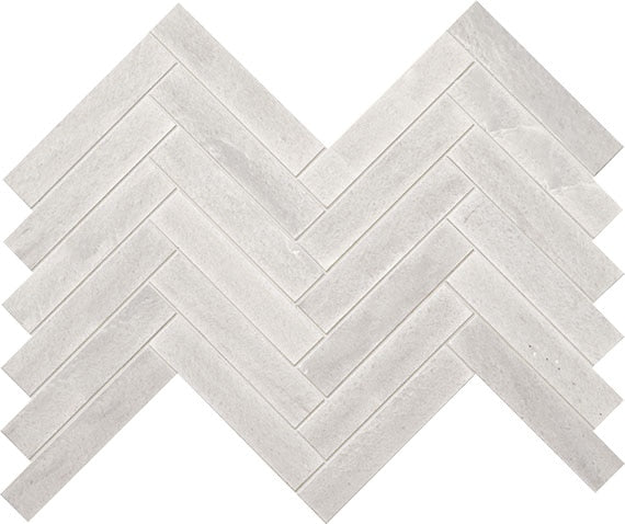 Marazzi Haven Point Chevron Mosaic 14.62" x 17.37"-Natural Stone Mosaic-Marazzi-Candid Heather-14.62" x 17.37"-State Tile